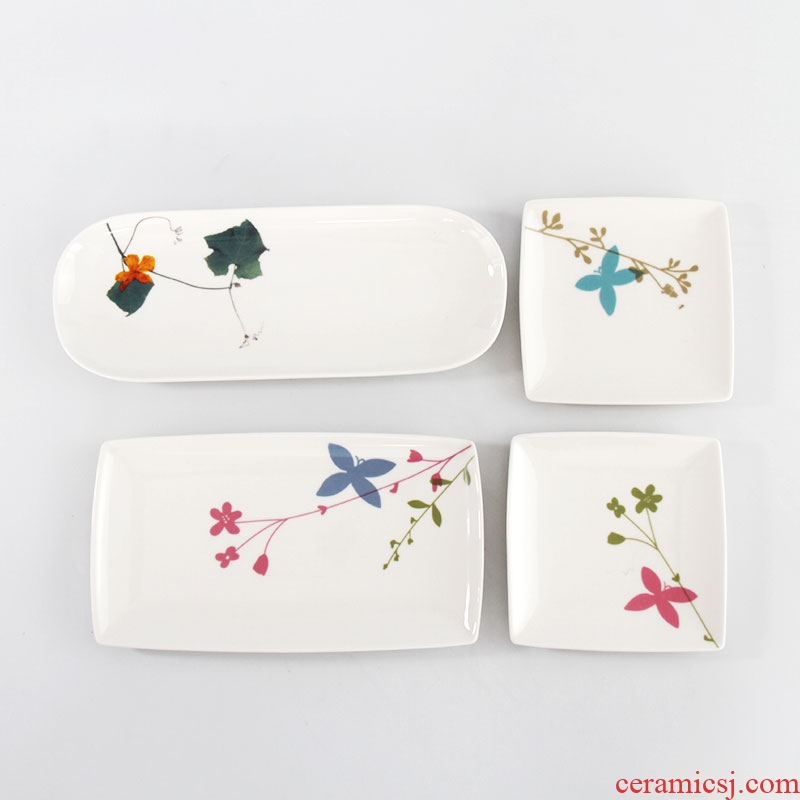 The cost of clearance price ceramic bowl household to eat bread and butter plate character express cartoon cutlery dishes