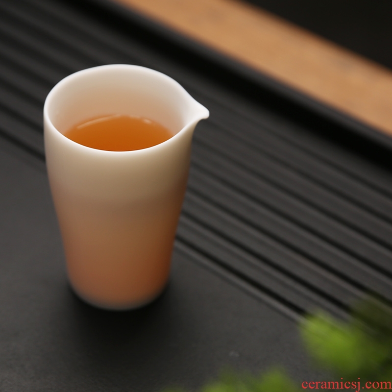 Ceramics fair collect dehua white porcelain cup single ceramic tea cup tea sea points) and a cup of tea tea accessories