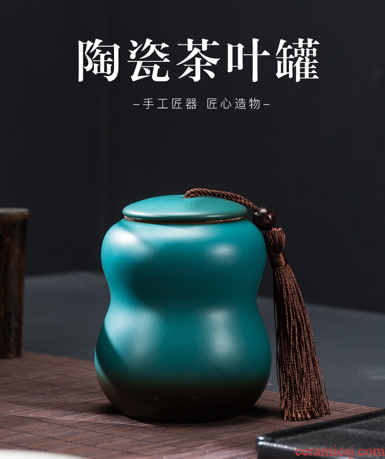 Pu - erh tea storage POTS home tea packing seal pot moistureproof the size half jins to caddy fixings ceramic POTS
