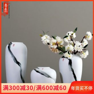 The Vases, ceramic dry flower decorations furnishing articles table household creative Chinese style is I and contracted sitting room ground flower arrangement