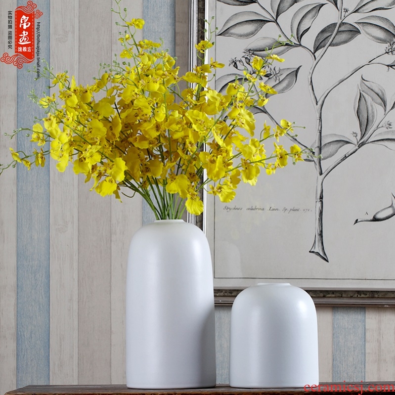 Jingdezhen ceramic dried flower vases, creative fashion a sitting room place, home decoration ceramic dry flower, flower, flower receptacle