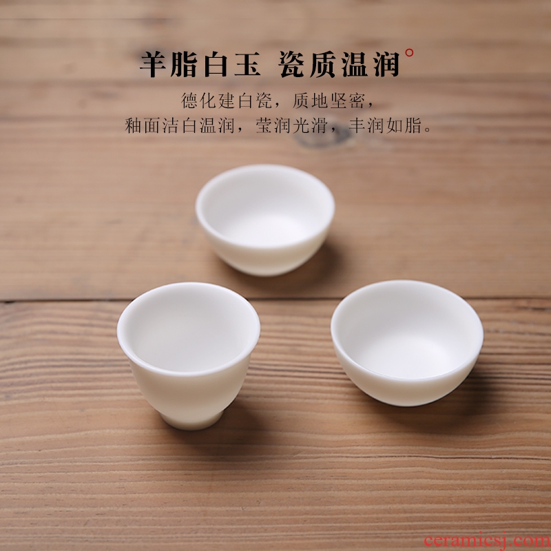 The Product dehua white porcelain porcelain remit travel tea set crack cup portable travel car is suing household ceramic cups, glass