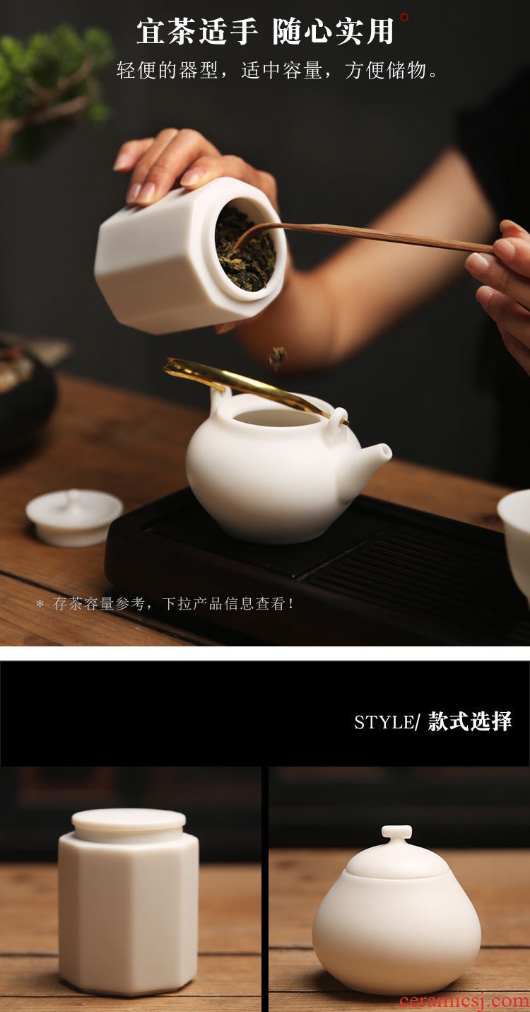 The Product porcelain sink caddy fixings white porcelain ceramic seal tank storage POTS store receives small household wake tea urn suet jade porcelain