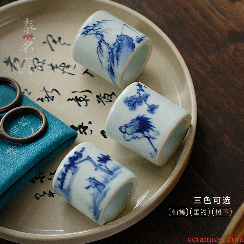 Serve tea pure hand - made porcelain products cover set bowl cover ceramic play Japanese household tea tea to restoring ancient ways BanZhi