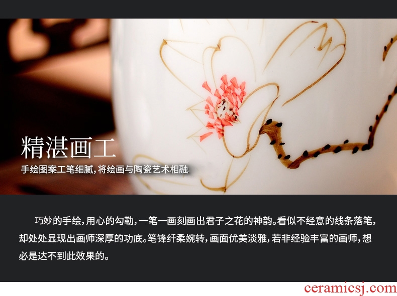 Ultimately responds to jingdezhen hand - made ceramic fair keller kung fu tea accessories pour tea cup and a cup of tea, Japanese sea points