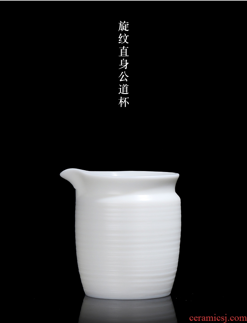 Quiet life suet jade white porcelain tea sea ceramics fair keller kung fu tea accessories device home and a cup of tea