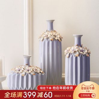 European suit American purple ceramic vase sitting room adornment of modern creative wine TV ark, furnishing articles