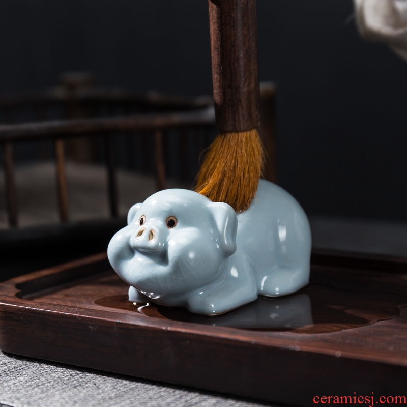 Your up tea pet furnishing articles furnishing articles can keep blessing pig plutus tea tea tea table playing small ceramic tea tea tea