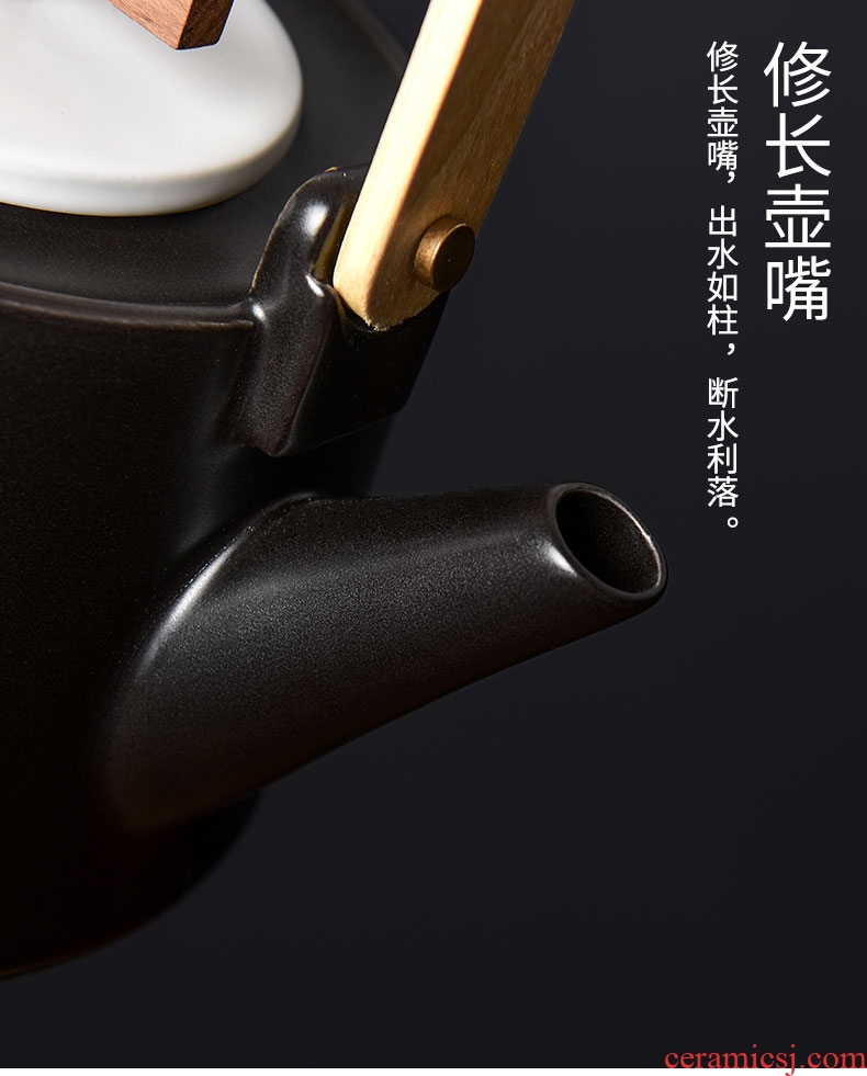 Tao blessing zen tea art ceramic kettle porcelain intellisense girder kettle ceramic electric kettle