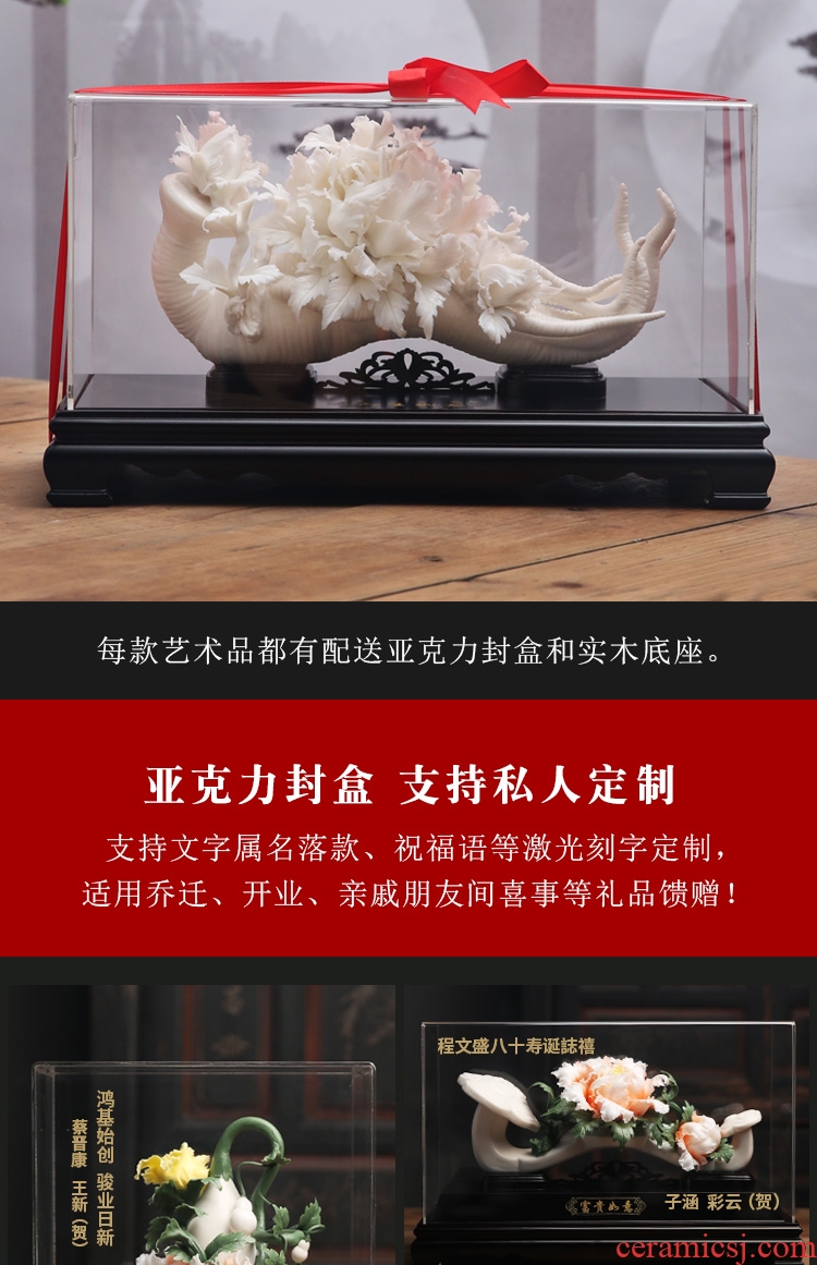 The Product porcelain sink ceramic flower art its furnishing articles ruyi home sitting room adornment life version into celebration gift