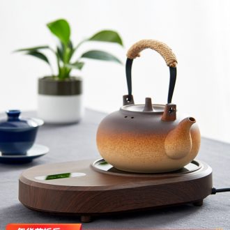 Ceramic girder kettle kung fu tea set heat electric teapot TaoLu coarse pottery TaoLu tea stove cooking pot electricity