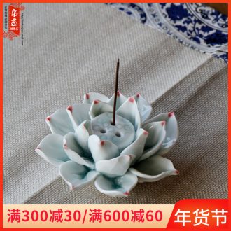 Jingdezhen ceramic fragrance incense buner manual shadow the qing xiang xiang porous line decoration home sitting room tea room adornment