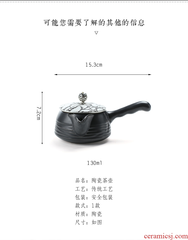 Are good source of black ceramic teapot coarse pottery kung fu tea sets tea pot home office teapot tea pot
