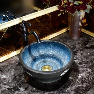 Small size art stage basin basin artical jingdezhen ceramic lavatory on the sink basin
