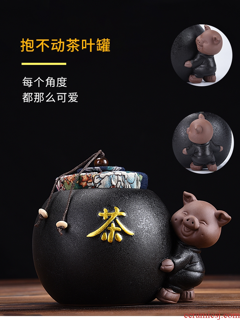 Shadow enjoy lovely sealed ceramic tea pot pot moistureproof agent purple sand POTS kung fu tea tea accessories