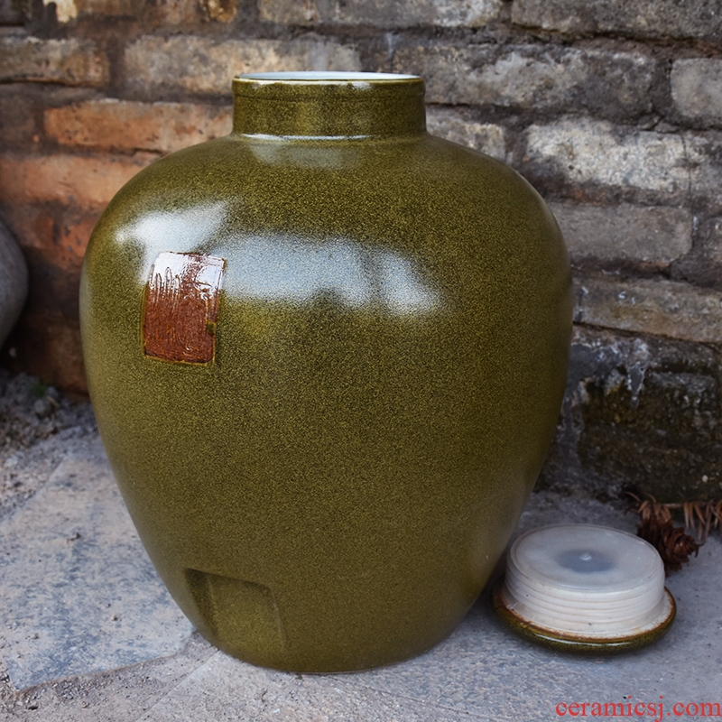 Jingdezhen ceramic jars 10 jins liquor hip flask home brew seal pot it 50 kg mercifully 20 jins medicinal liquor