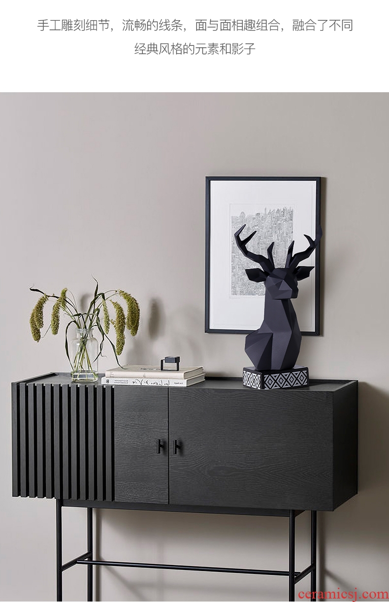 The Nordic idea ceramic deer head light key-2 luxury furnishing articles household act The role ofing is tasted example room living room TV ark, desktop soft decoration
