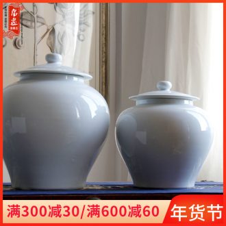 Jingdezhen ceramic vase general furnishing articles white pot sitting room of Chinese style household creative dry flower arranging flowers, soft decoration