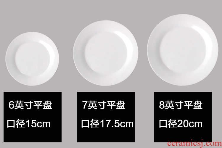 Ceramic table garbage 10 ipads disc plate 6 inch 7 dish dish dish plates of the spit bones episode household utensils