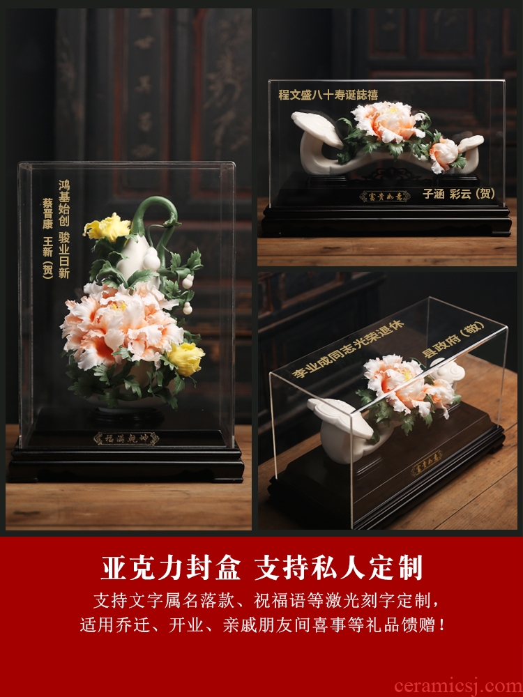 The Product porcelain sink ceramic pinch flower furnishing articles rich flexibly white porcelain art version into the sitting room porch opening gifts