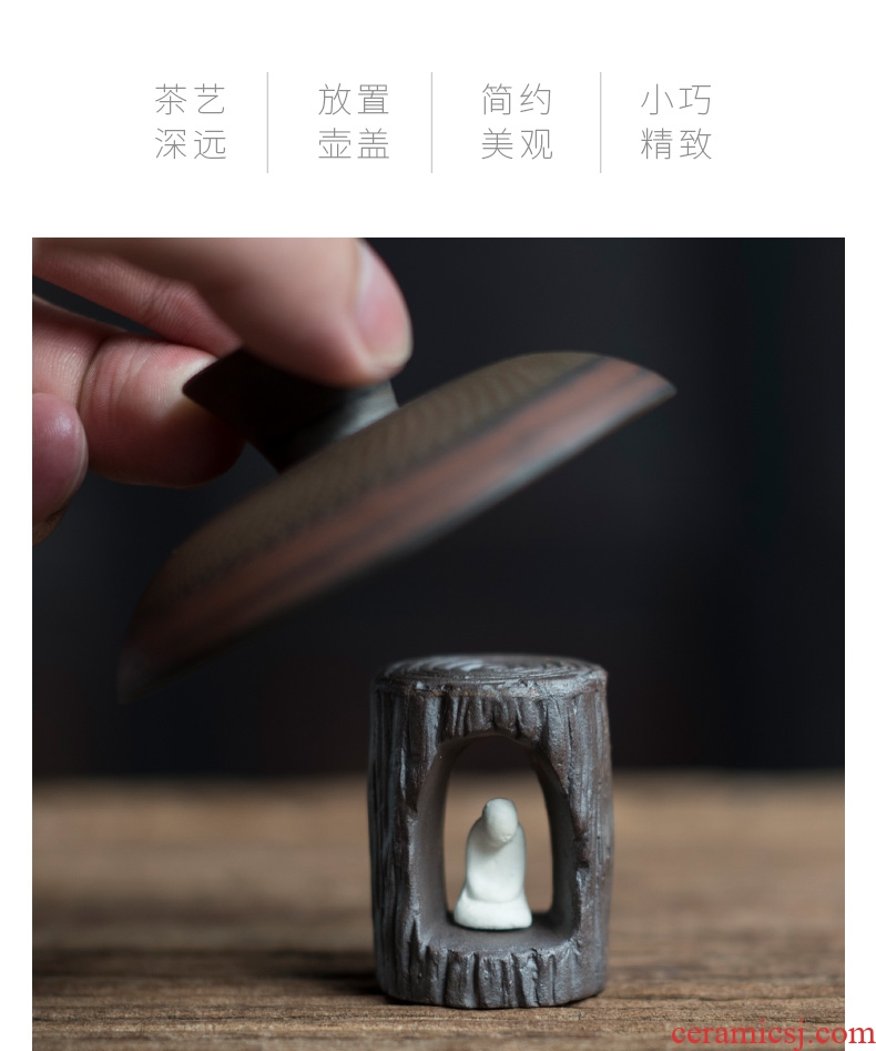 Tao fan creative Chinese crude doi buy zen lid cover placed ChaGa ceramic tea is tea pet furnishing articles