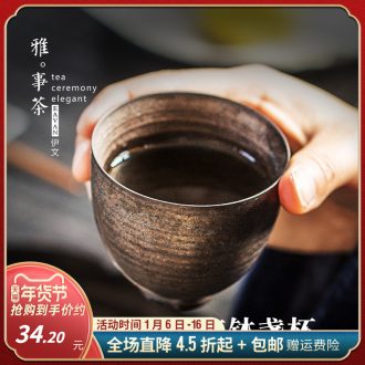 Manual thin foetus sample tea cup gold glaze big personal taste a cup of tea cups ceramic tea cup cup master CPU