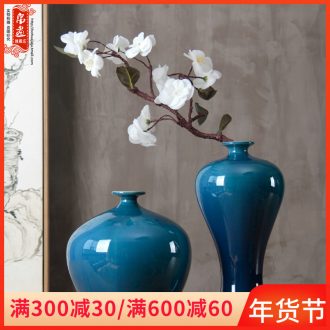 Jingdezhen ceramic vase household contracted sitting room adornment is placed on the dried flower arranging flower implement European big vase