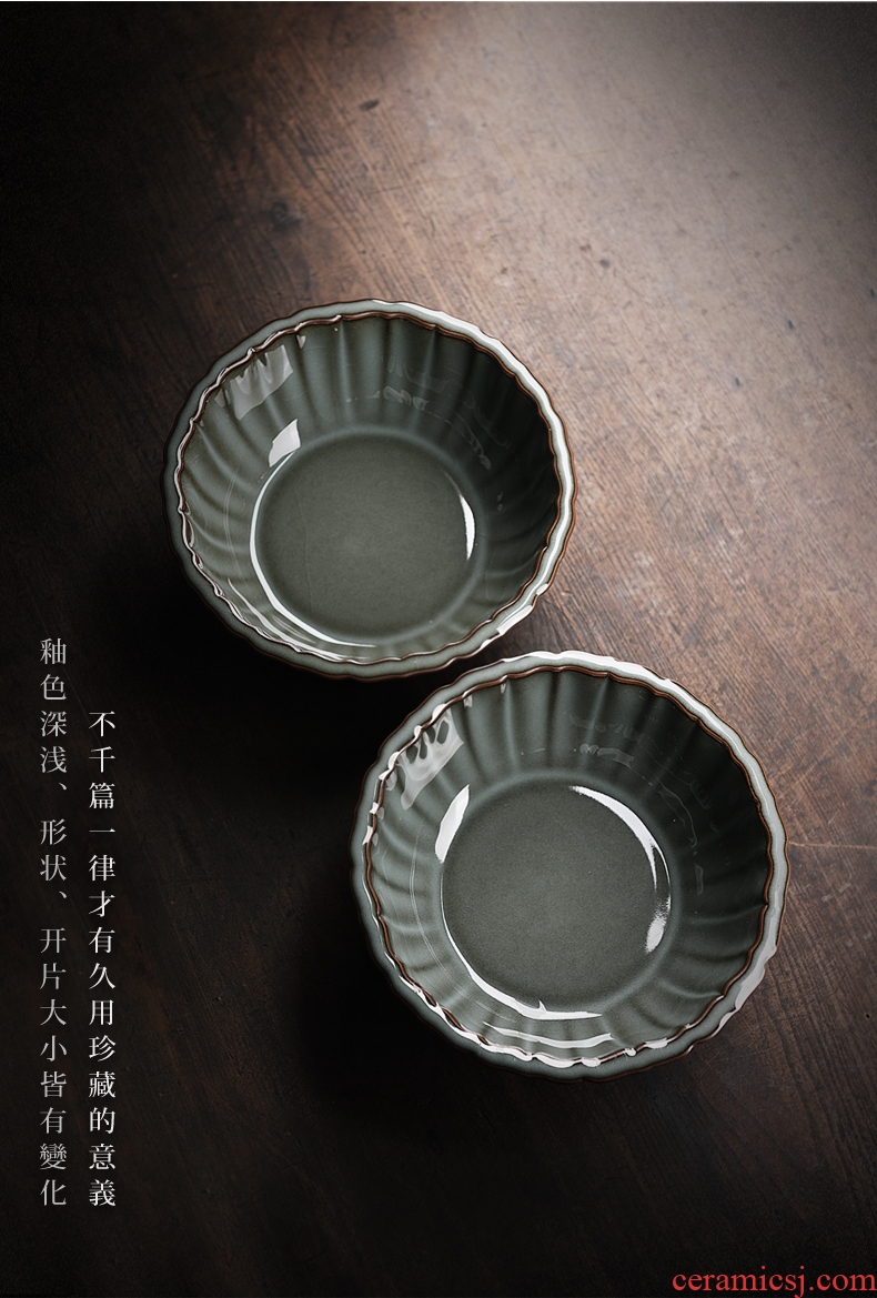 Ceramic tea brother wash the longquan celadon up writing brush washer wash tea cups tea household slag bucket built large water tea accessories
