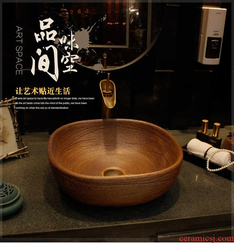 New Chinese style on the ceramic art of the pool that wash a face basin basin lavatory basin square toilet lavabo restoring ancient ways