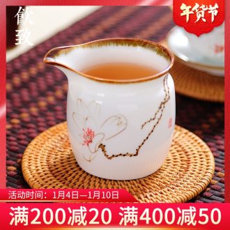 Ultimately responds to jingdezhen hand - made ceramic fair keller kung fu tea accessories pour tea cup and a cup of tea, Japanese sea points