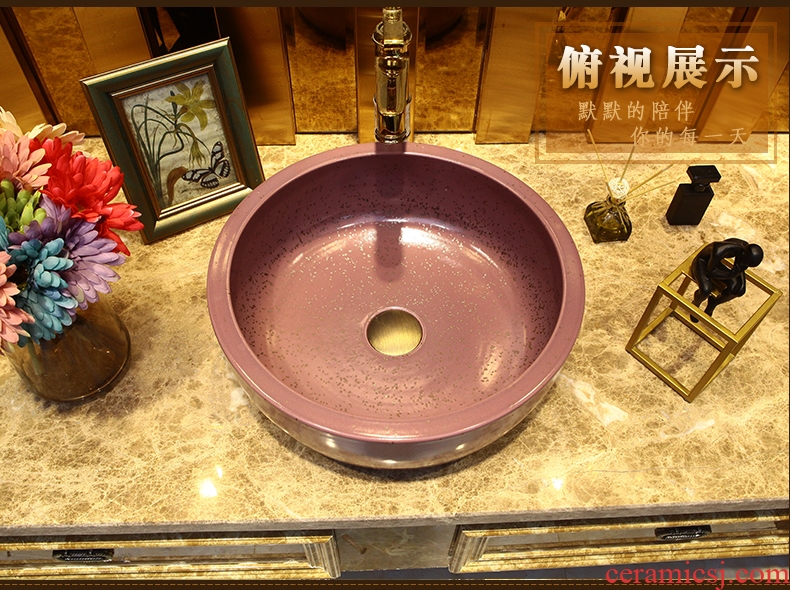 Ceramic art basin restoring ancient ways round archaize lavatory of toilet stage basin sink basin basin
