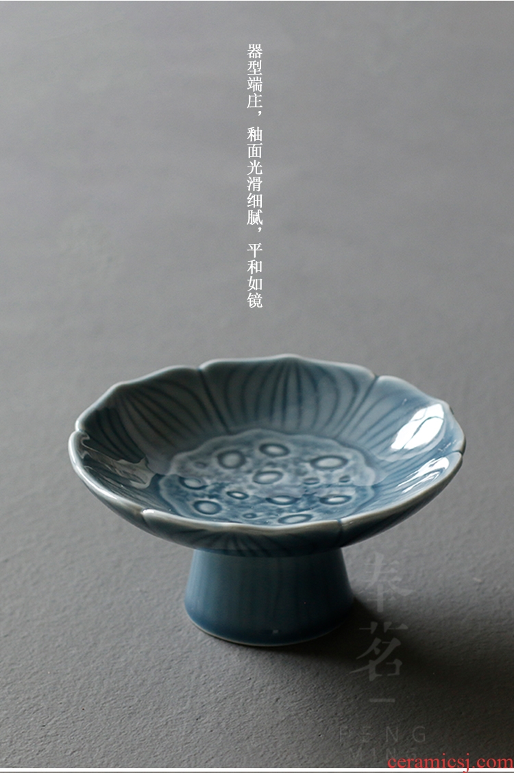 Serve tea to restore ancient ways compote pallet ceramics high tea for tea tea snacks compote Japanese fruit nut plate