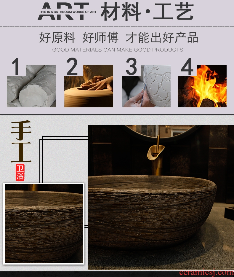 Package mail basin stage basin contracted, black ceramic lavatory circle household basin square sink basin