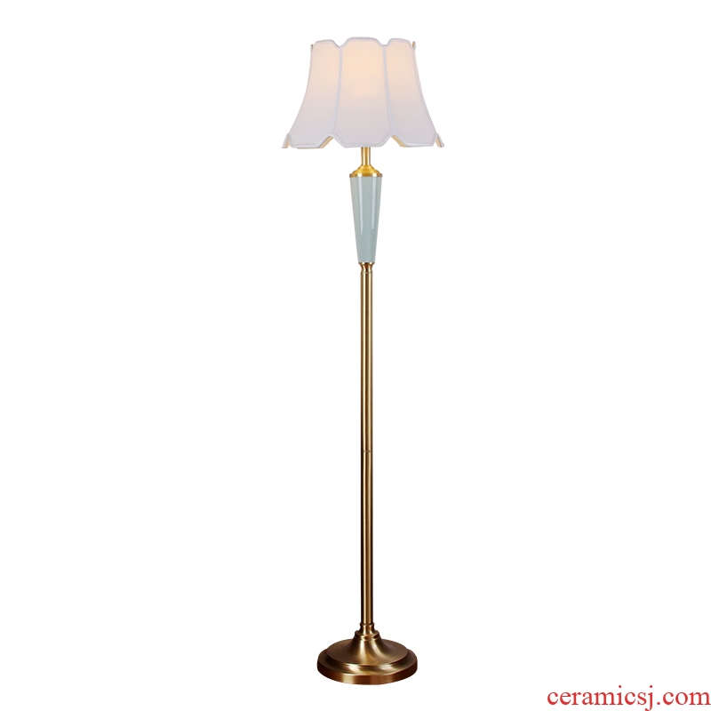 American European contracted ceramic floor lamp table villa clubhouse sitting room adornment of bedroom the head of a bed full of copper base