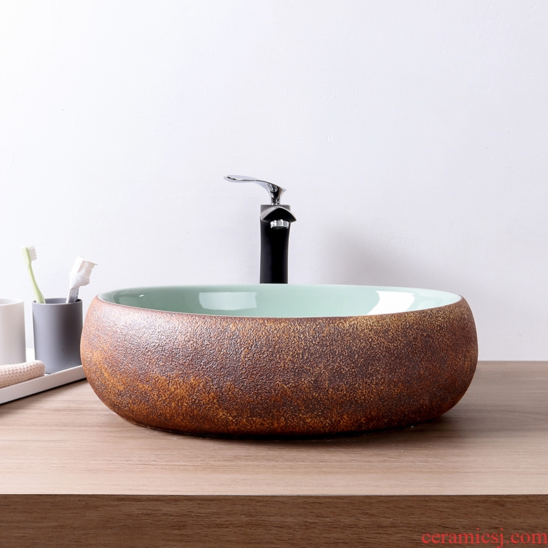 Its oval restoring ancient ways on the ceramic basin sink basin sinks hotel balcony small toilet stage basin