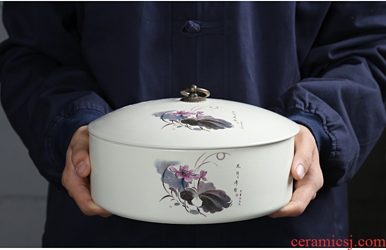Shadow enjoy ceramic bread seven pu 'er tea pot set up can wake receives large tea urn receives packaging as cans Z