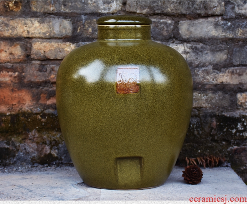 Jingdezhen ceramic jars 10 jins liquor hip flask home brew seal pot it 50 kg mercifully 20 jins medicinal liquor