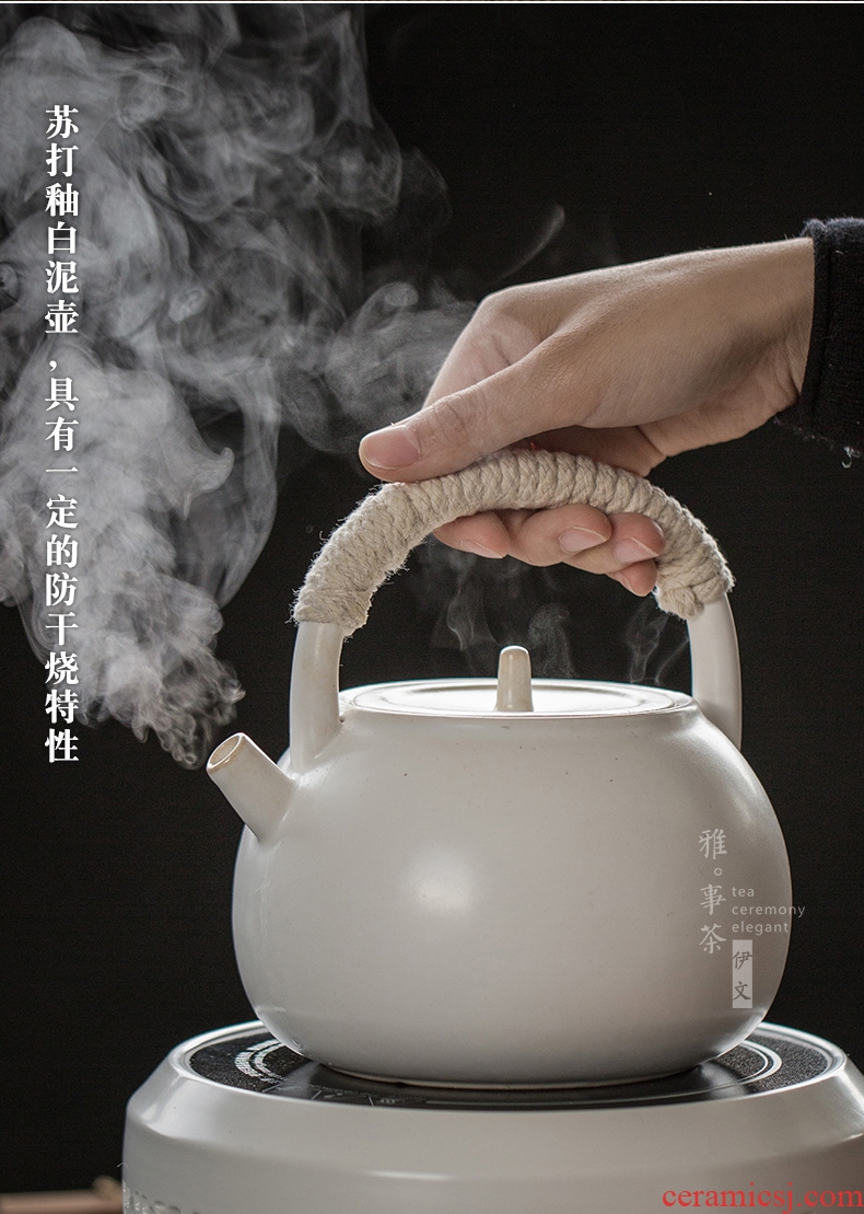 Evan ceramic kettle household electrical TaoLu suit boiling tea is tea kettle pot boil tea stove restoring ancient ways