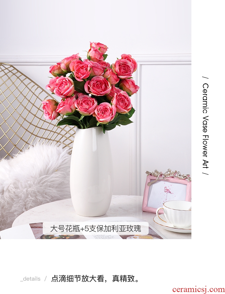 I and contracted land sitting room creative flower arranging furnishing articles home decoration ceramic dry flower vase floral arrangements