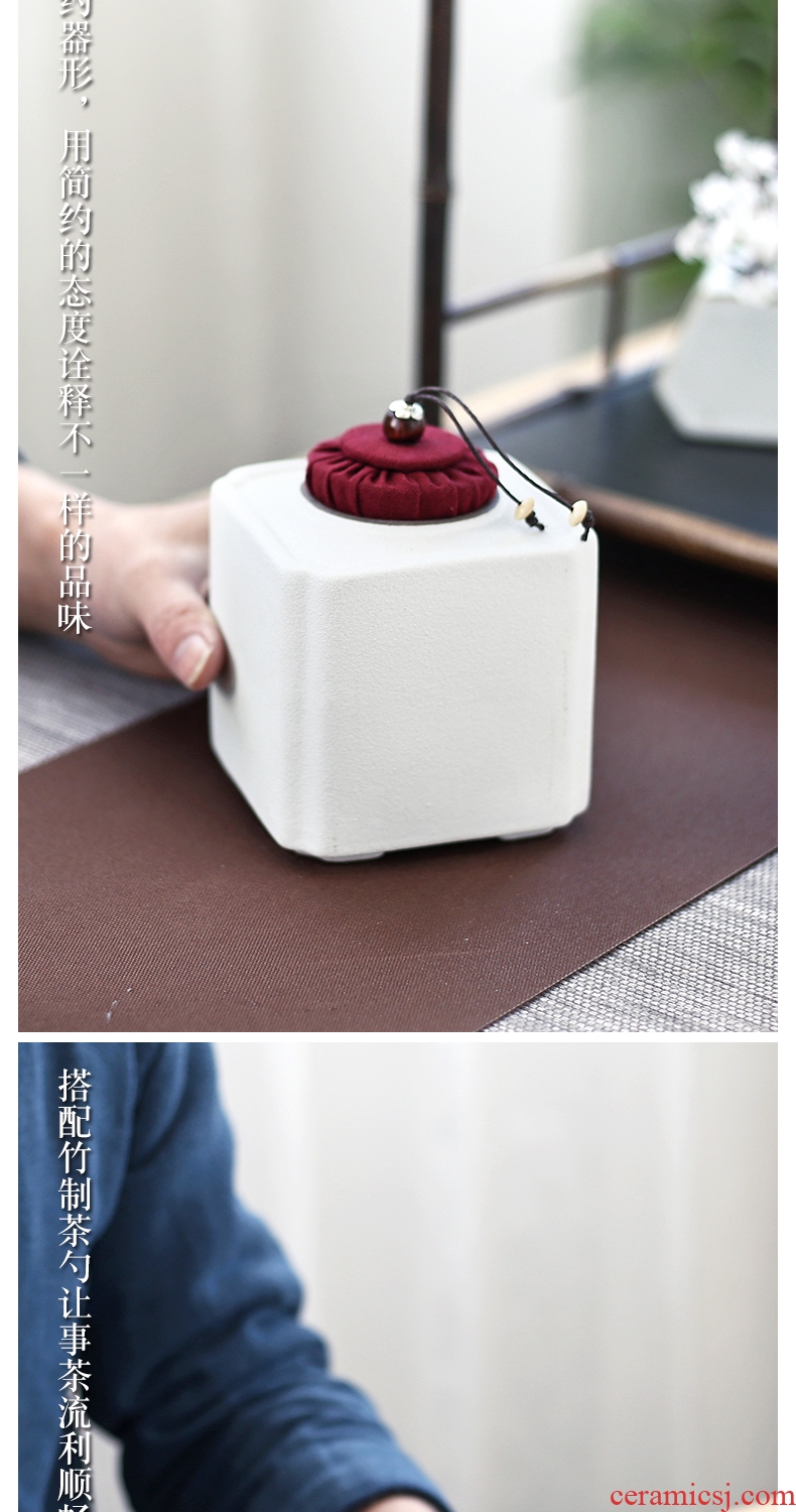 Shadow enjoy coarse some ceramic porcelain tea pot receives a portable travel seal pot pu 'er tea storage warehouse packing box YAS