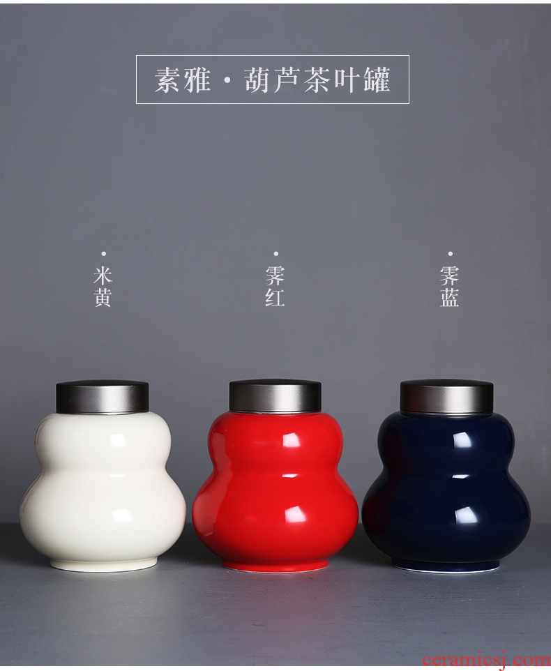 Auspicious margin of colored enamel porcelain tea pot cover cloth gift boxes tin medium household red green tea pu - erh tea seal pot