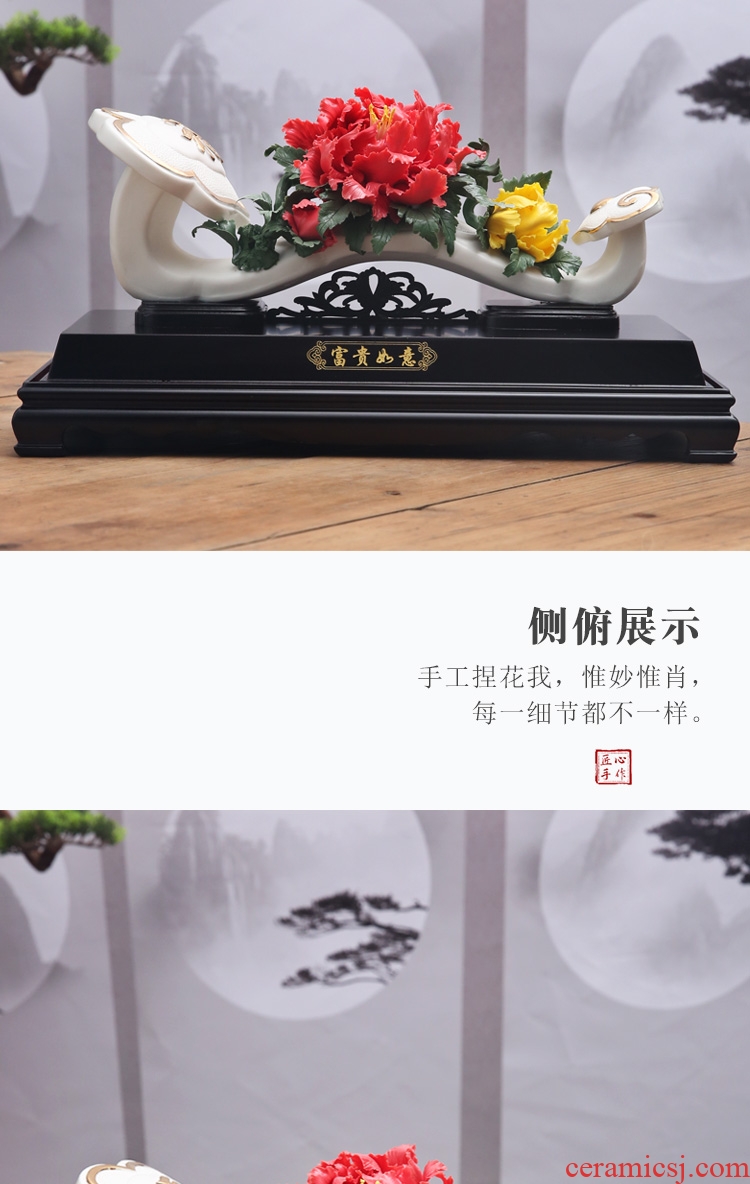 The Product porcelain sink ceramic pinch flower furnishing articles rich flexibly white porcelain art version into the sitting room porch opening gifts