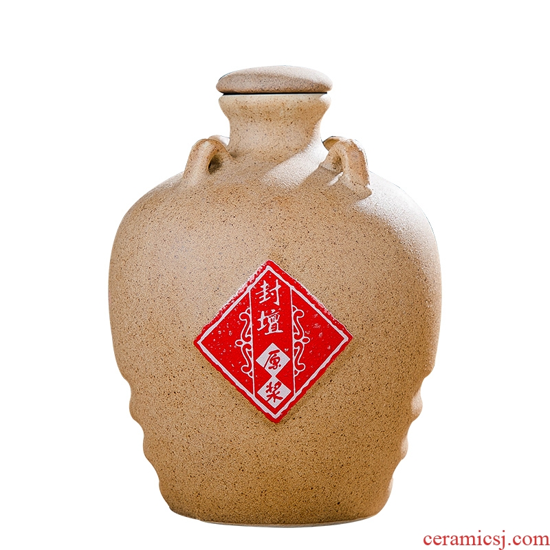 Jingdezhen ceramic bottle 1 catty 3 kg 5 kg wine pot liquor bottle jars wine bottle gift wine pot cylinder