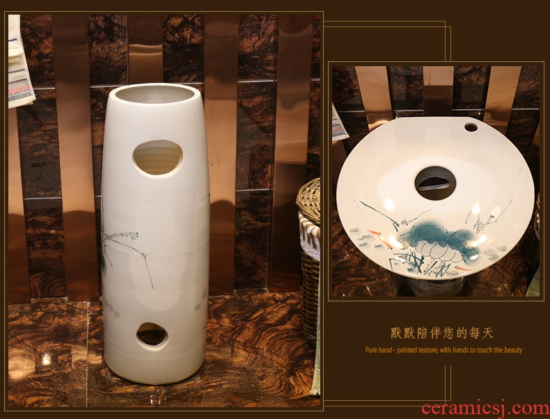 Patio is suing art basin floor archaize ceramic lavabo lavatory the post of new Chinese style one basin