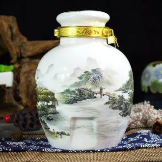 10 jins 20 jins 30 jins of jingdezhen ceramic jar it bottle seal places to lock wine fermentation