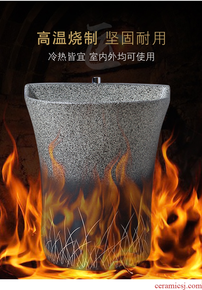 Ling yu, grind arenaceous household ceramics art mop pool mop pool trough pool is suing balcony toilet mop mop pool