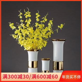 Jingdezhen porcelain ceramic vase home sitting room place, Chinese style is I and contracted dried flower arranging flowers creative decorations