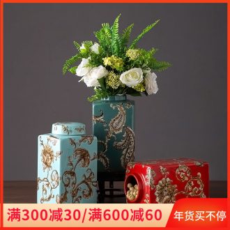 Jingdezhen ceramic storage jar of new Chinese style porch ark place to live in the sitting room TV ark, desktop ornaments