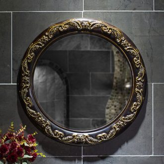 Chinese large round mirror mirror of ceramic high temperature durable porcelain sanitary toilet mirror for wash gargle bathroom mirror of the bathroom