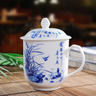 The New product of jingdezhen ceramic cups office cup cup with personal cup with cover glass cup and meeting